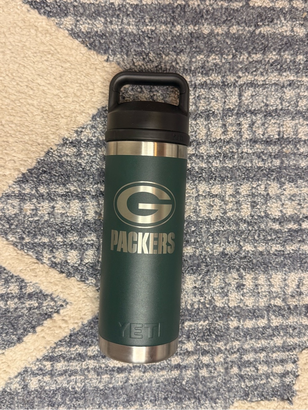 NWOT Packers Yeti Rambler Stainless Steel Water Bottle